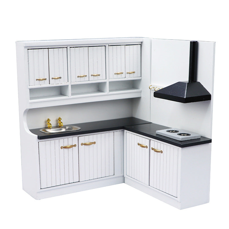 1:12 Dollhouse Dollhouse Mini White Kitchen 2-Piece Set