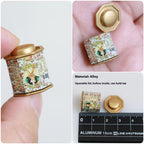 Dollhouse Themed Alloy Tea Canister Ornament