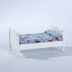 1:12 Miniature Dollhouse Decoration Furniture Bedroom Wooden Single Bed