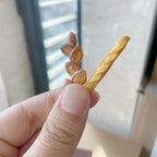 Miniature Baguette Wheat Ear Bread Play Food for Dollhouse 1:12 Scale Dollhouse Bakery Props Decoration