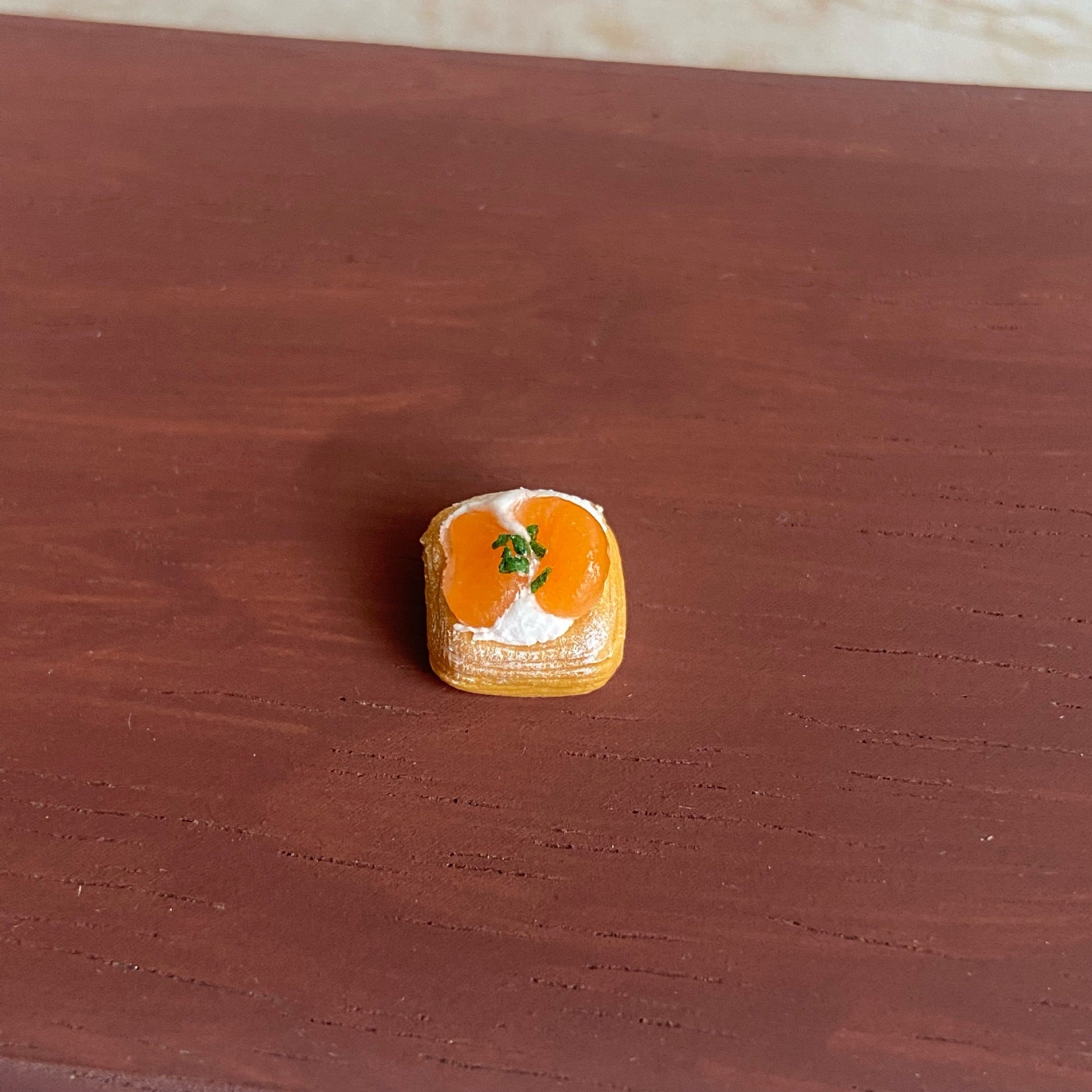 Miniature Food Play Fruit Square Tower Mini Cute Simulation Cake Dollhouse Dollhouse Fridge Magnet Accessories