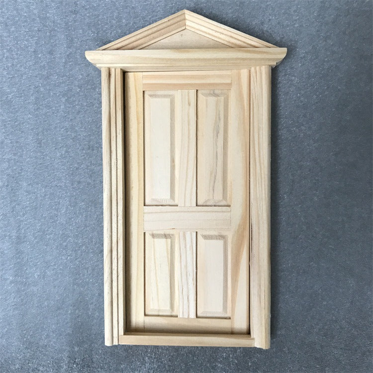 Dollhouse Furniture Miniature 112 Pitched Roof 4Panel Door
