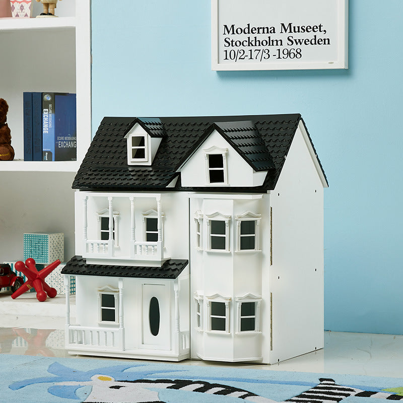 Vintage Castle Wooden DollHouse for Kids