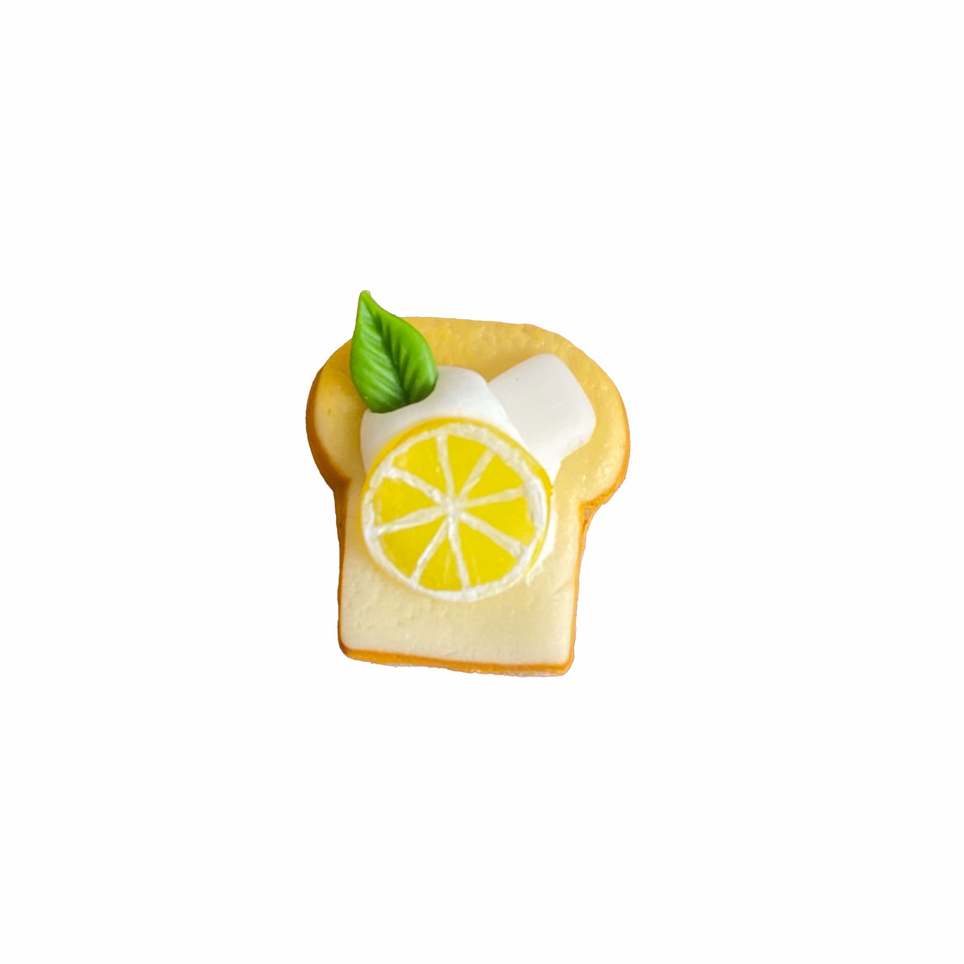 Miniature Simulation Lemon Toast Bread Play Mini Clay Fun Dollhouse Bakery Props