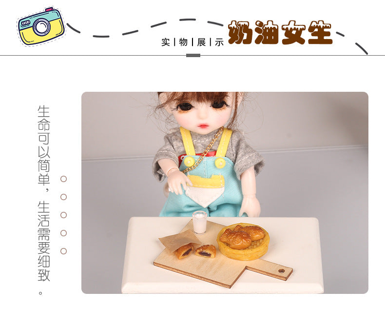 Dollhouse Miniature Food Play Set Taiyaki Red Bean Paste Filling Kit Handmade Scene Model OB11