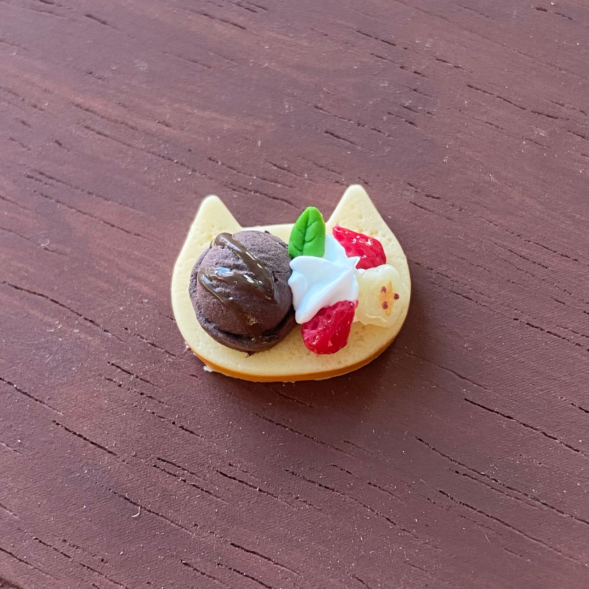 Simulation Cute Strawberry Ice Cream Toast Bread Miniature Food Play Mini Dollhouse Props
