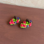Miniature Simulation Food Toys Chocolate Fruit Cookies Boat Dollhouse Decoration Accessories