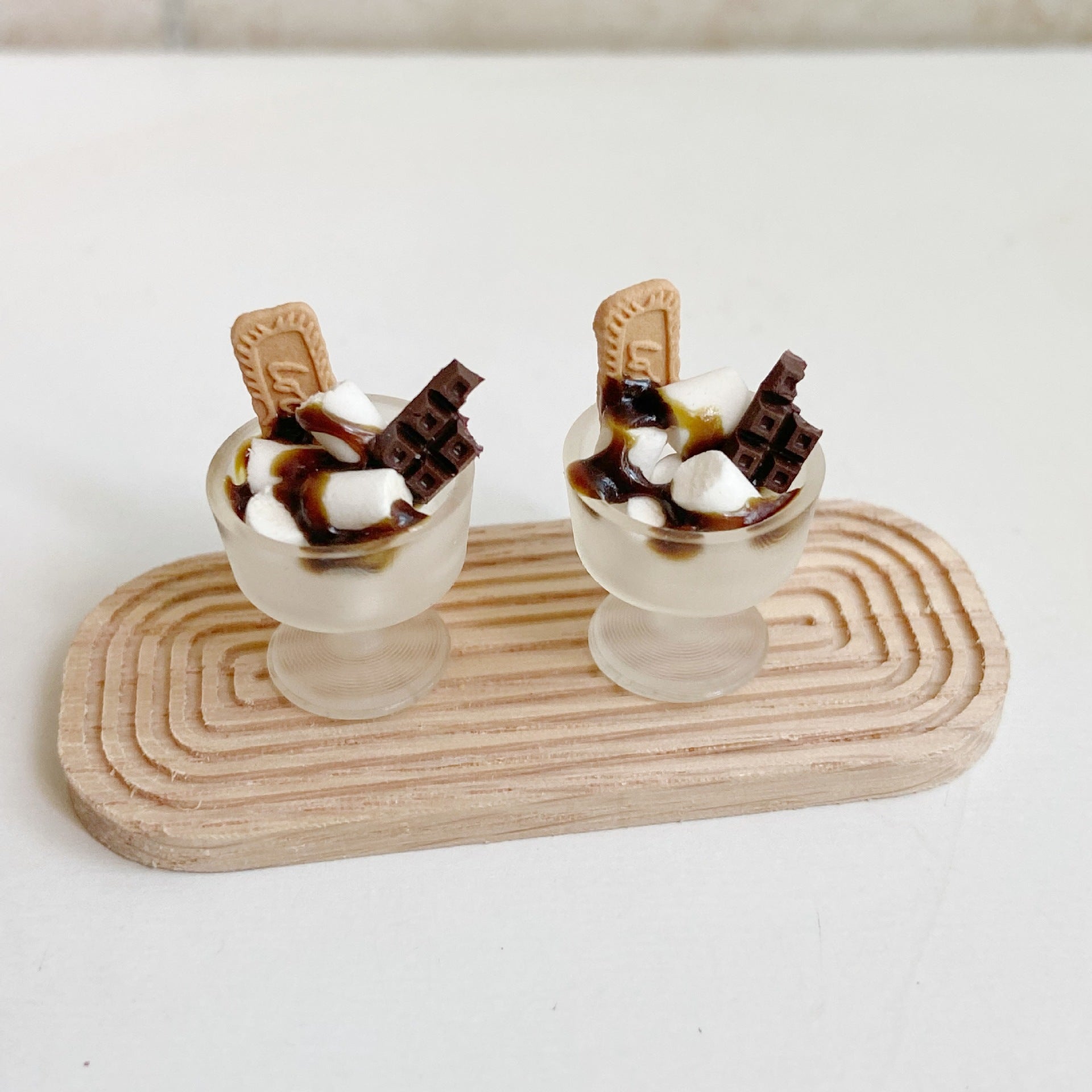 Simulation Food Play Miniature Chocolate Cookies Marshmallow Cup Miniature Toys Dollhouse Dessert Shop Accessories