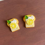 Miniature Simulation Lemon Toast Bread Play Mini Clay Fun Dollhouse Bakery Props