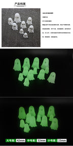 112 Dollhouse Halloween Scene Nightlight Ghost Ornament