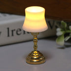 1:12 Dollhouse Furniture with Light-Up Chandelier Ceiling Decorative Lantern Miniature Scene Model