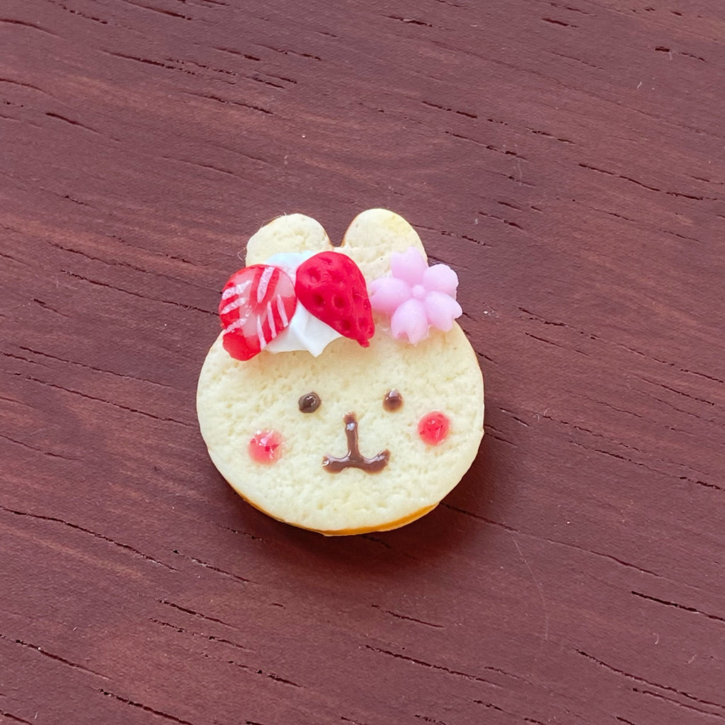 Simulation Rabbit Cute Toast Bread Miniature Food Play Mini Dollhouse Bakery Props Decoration