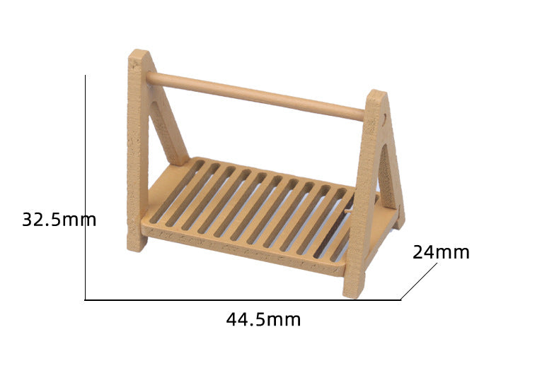 Dollhouse Miniature Food Mini Bread Rack Kitchen Baking Supermarket Model Photography Props