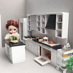 Dollhouse Kitchen Set 112 Scale 3Piece Large Wooden Miniature
