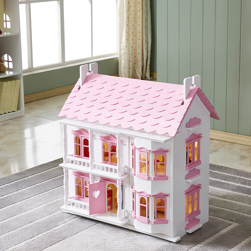 Dollhouse with LED lighting systems