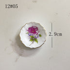 Mini Ceramic Dish Plates for dollhouse Kitchen Plates(87 skus)