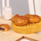 Dollhouse Miniature Food Play Set Taiyaki Red Bean Paste Filling Kit Handmade Scene Model OB11