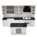 Dollhouse Kitchen Set 112 Scale 3Piece Large Wooden Miniature