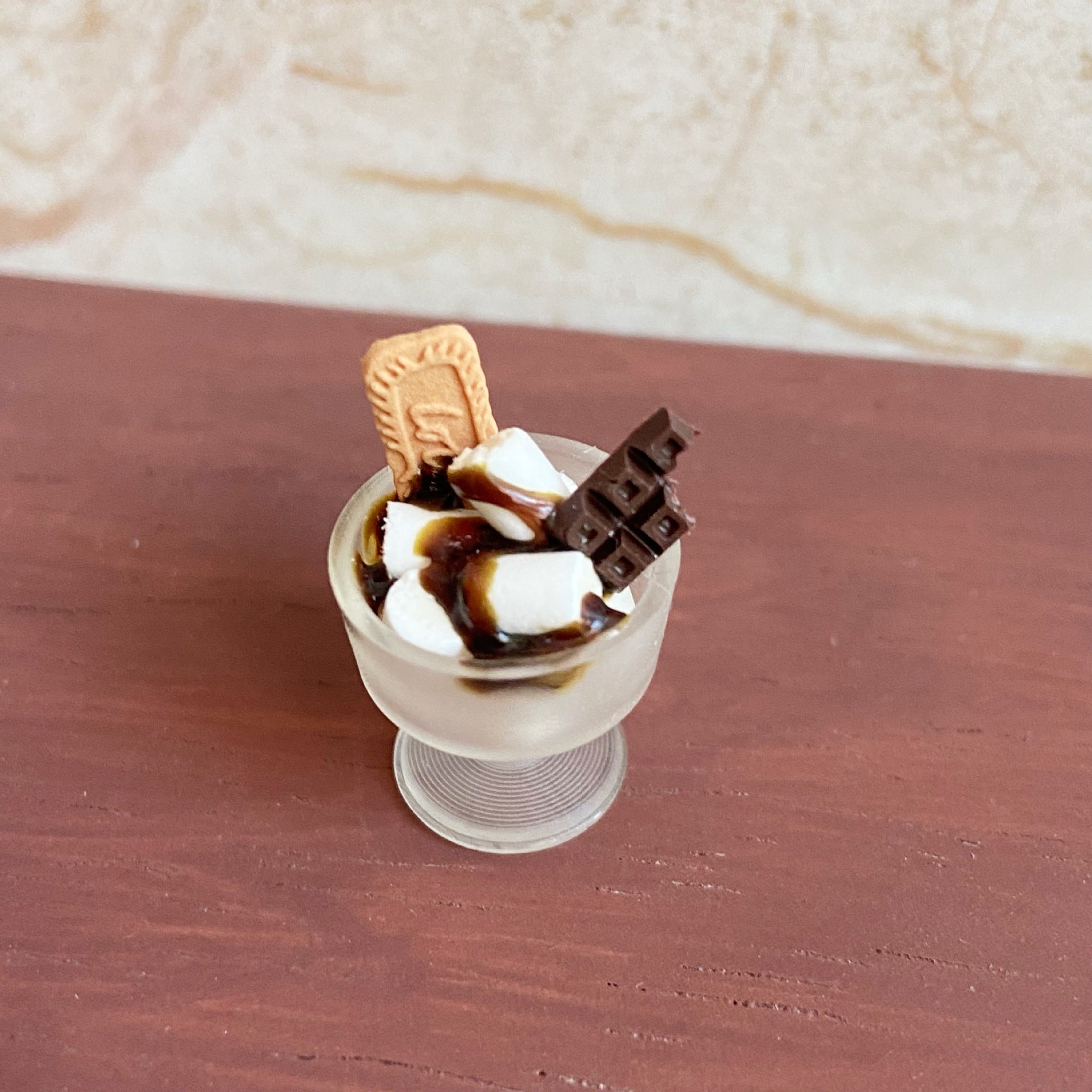 Simulation Food Play Miniature Chocolate Cookies Marshmallow Cup Miniature Toys Dollhouse Dessert Shop Accessories