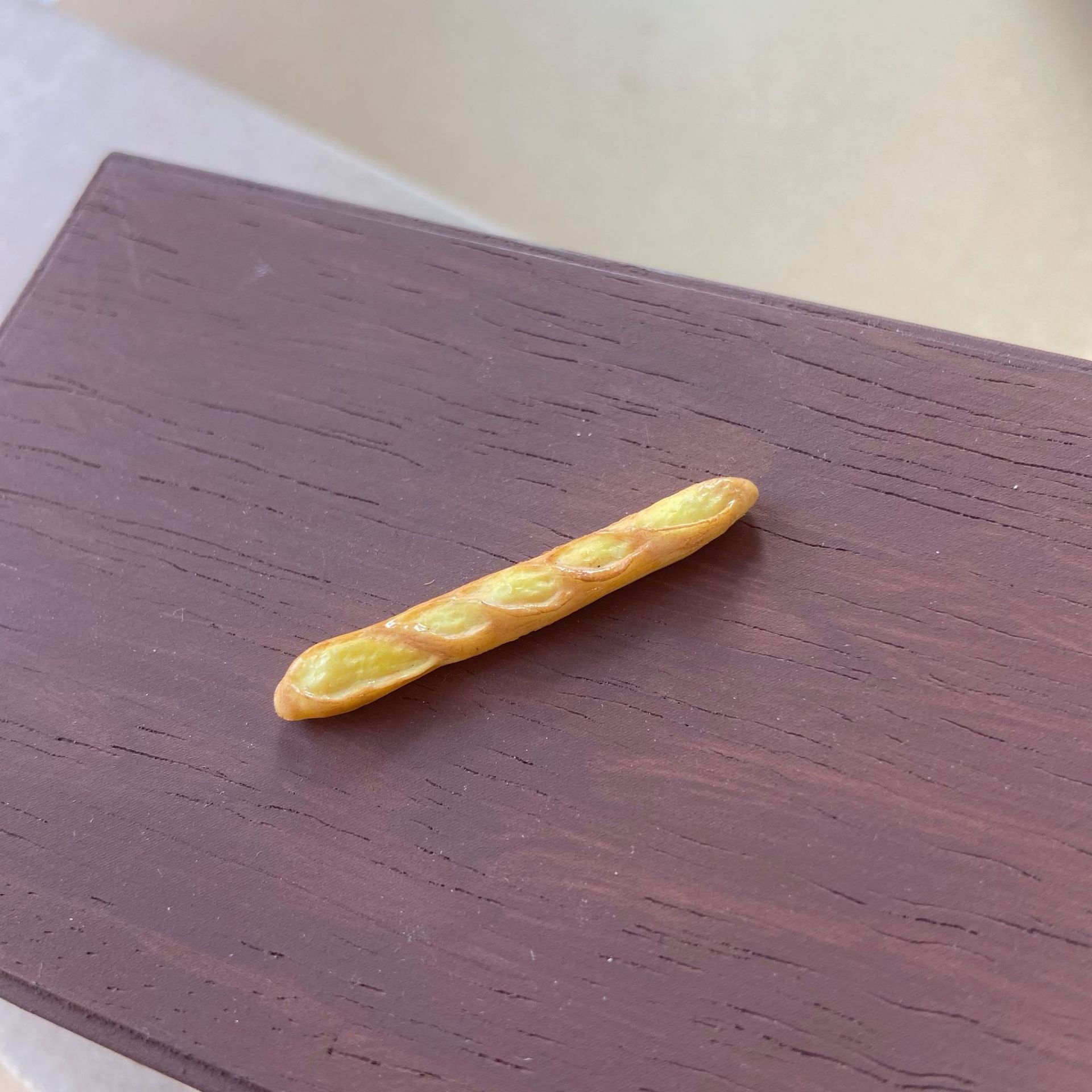 Miniature Baguette Wheat Ear Bread Play Food for Dollhouse 1:12 Scale Dollhouse Bakery Props Decoration