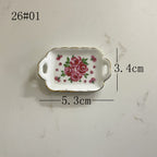 Mini Ceramic Dish Plates for dollhouse Kitchen Plates(87 skus)