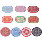 1:12 Dollhouse Floor Decoration Miniature Oval Carpet Turkish Woven Rug