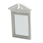 Dollhouse Dollhouse 1:12 Dollhouse Miniature Home Bathroom Scene Accessories Miniature European Style White Frame Mirror
