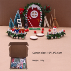 Miniature Elf Door and Gnome Set Dollhouse 2025 Christmas