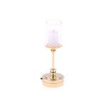 1:12 Dollhouse Miniature Small Lamp Model Scene with LED Candle Holder for Candlelight Dinner