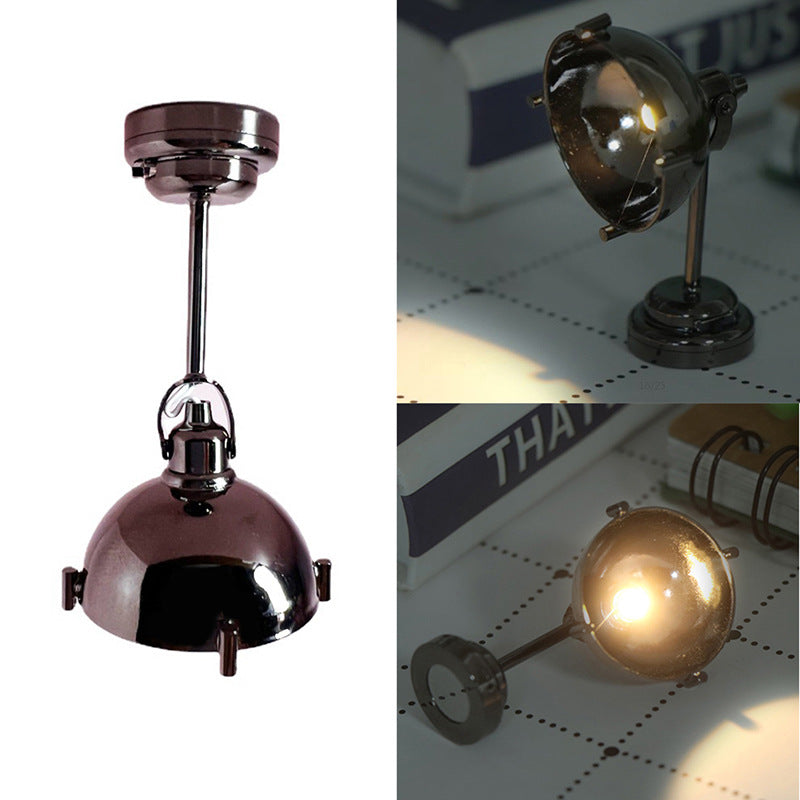 1:12 Dollhouse Furniture with Light-Up Chandelier Ceiling Decorative Lantern Miniature Scene Model