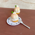 Cute Mini Peach Tower Dollhouse Creative Miniature Cake Food Model Accessories Wholesale