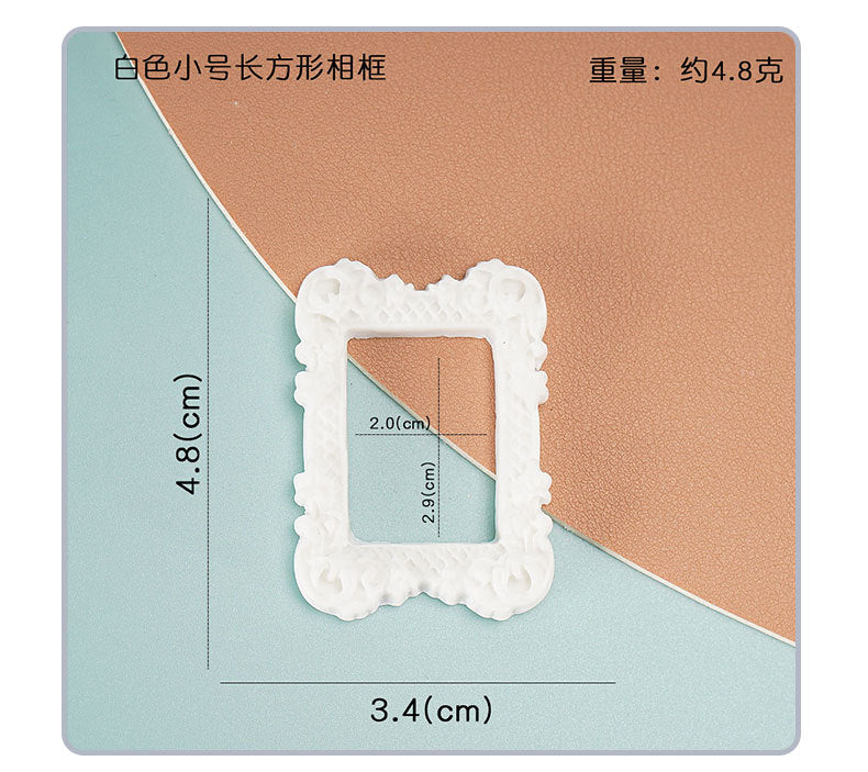 Mini Dollhouse Resin Frame Dollhouse Miniatures Home Decor Craft Accessory