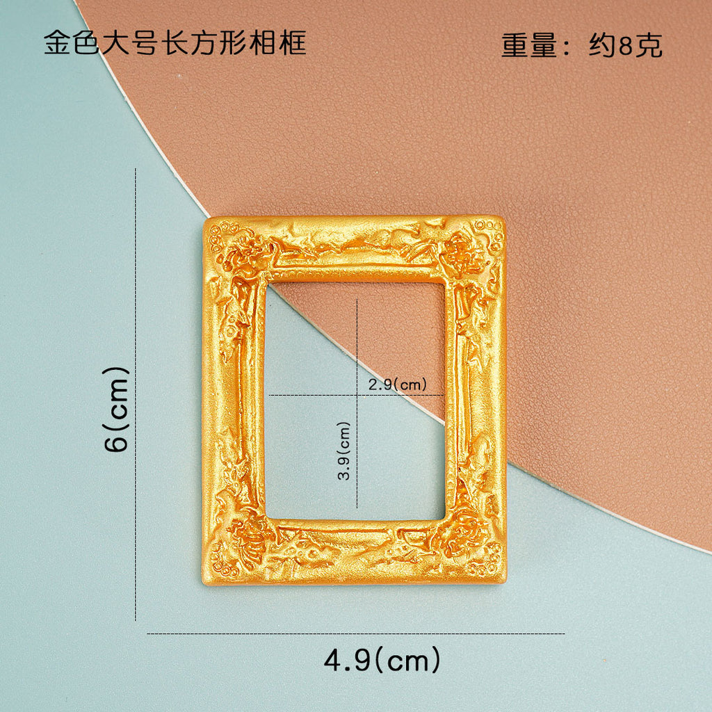 Mini Dollhouse Resin Frame Dollhouse Miniatures Home Decor Craft Accessory