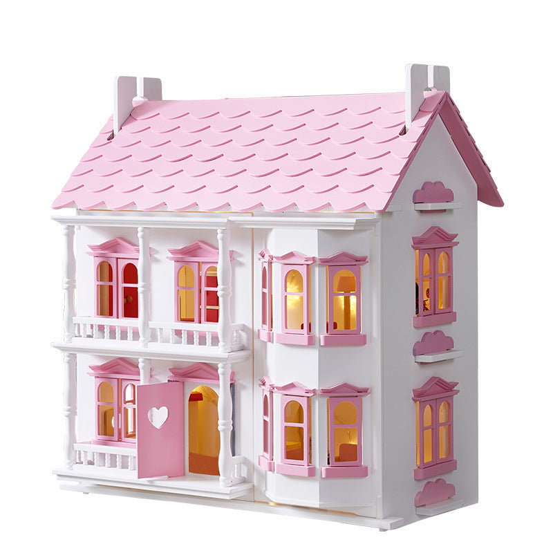 Dollhouse with LED lighting systems