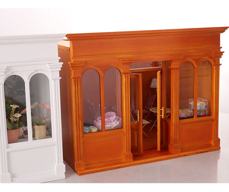 Wooden Dollhouse Model 112 Scale European Elegance Openable Doors
