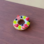 Miniature Christmas Berry Wreath Cake Fun Food Play Six-Dimensional Dessert Shop Dollhouse Accessories
