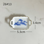 Mini Ceramic Dish Plates for dollhouse Kitchen Plates(87 skus)