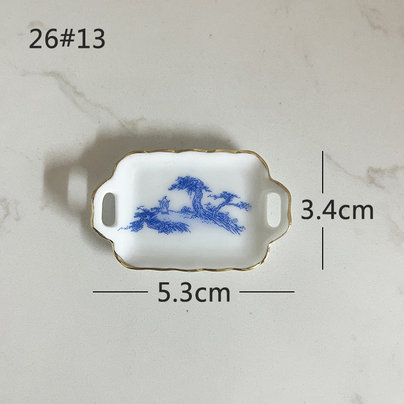 Mini Ceramic Dish Plates for dollhouse Kitchen Plates(87 skus)