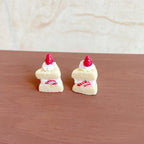 Miniature Simulated Triangle Strawberry Slice Cake Miniature Food Play Toy Six-Eighths Dollhouse Dessert Shop Decoration
