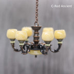 1:12 DOLLHOUSE Simulation Retro Chandelier Dollhouse Accessories