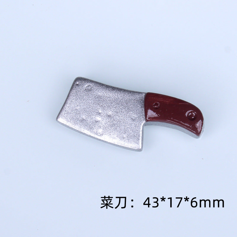 Dollhouse Simulation 3D Miniature Food Kitchen Utensils Model DIY Dollhouse Decoration Accessories Props