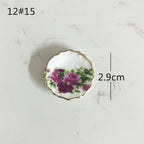 Mini Ceramic Dish Plates for dollhouse Kitchen Plates(87 skus)