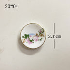 Mini Ceramic Dish Plates for dollhouse Kitchen Plates(87 skus)