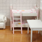 1:12 Dollhouse Mini Furniture Bedroom Children's Bunk Bed Miniature Model Playhouse Cartoon Creative Ornament