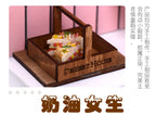 Mini Wooden Dessert Bread Box Dollhouse DIY Handmade Miniature Food Miniature Toy