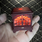 Dollhouse Miniature Model Scene Accessories OB11 4 Colors with Light LED Fireplace Warm Stove Can Light Up~