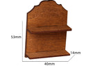 Mini Wooden Storage Rack Wall-Mounted Welcome Rack Dollhouse Miniature Toy