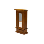 1:12 Dollhouse Mini Furniture Model Master Bedroom Scene Decoration Wooden Wardrobe with Mirror