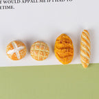 112 Doll House Mini Cake Models Playset Clay Bread Set of 4