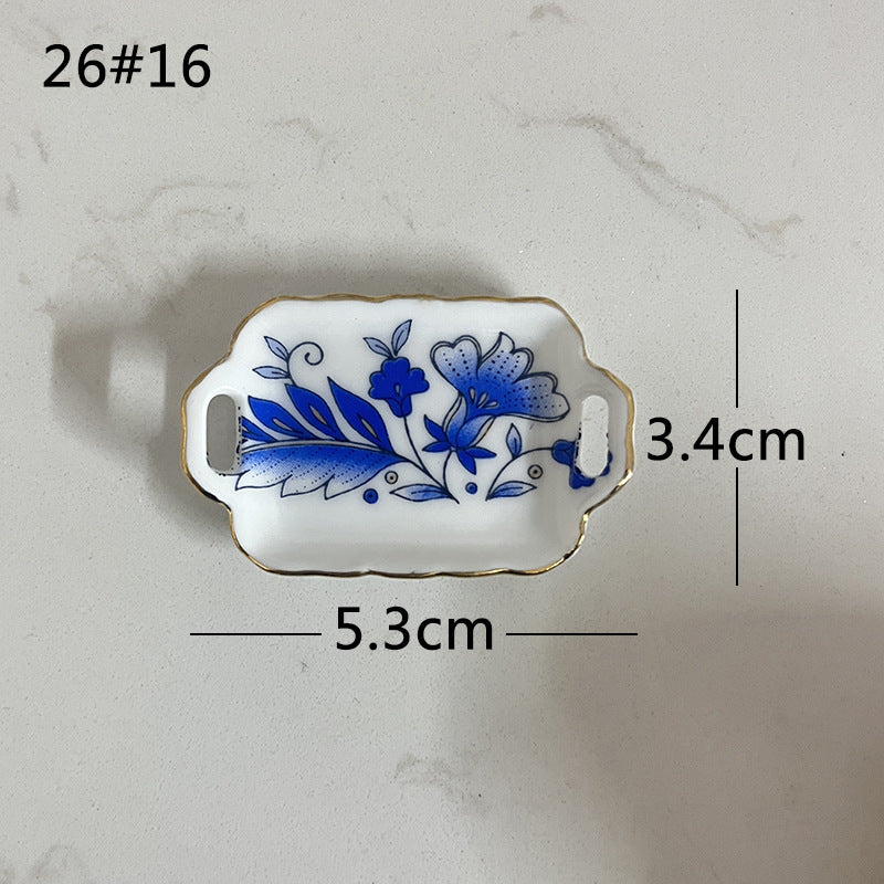 Mini Ceramic Dish Plates for dollhouse Kitchen Plates(87 skus)